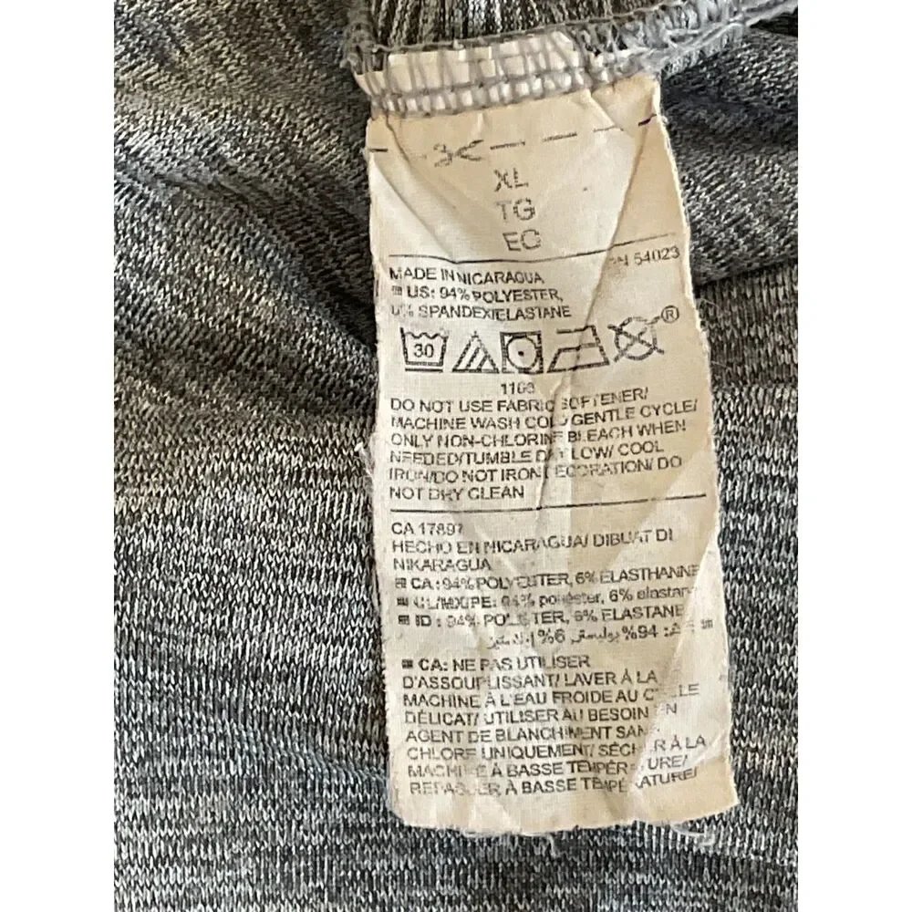 Old Navy Active Go-Dry Men's Grey Quarter Zip Pullover Size XL